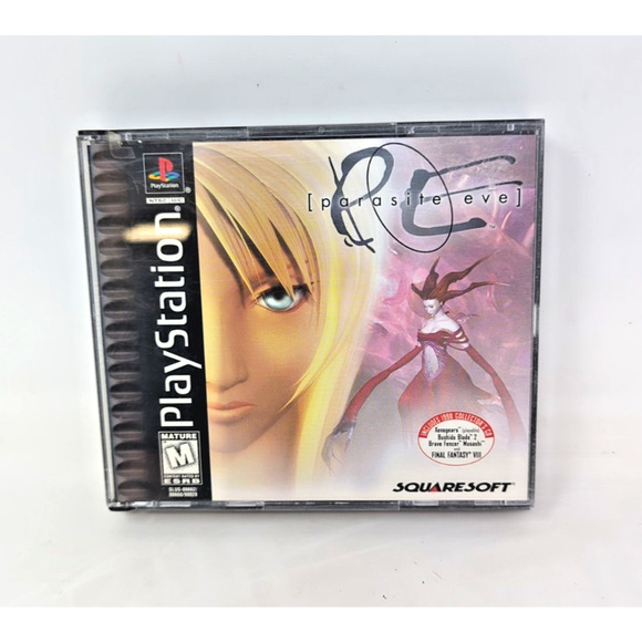 Parasite Eve Black Label PlayStation 1 PS1 CIB Complete w/ SquareSoft Demo Disc - Picture 1 of 5
